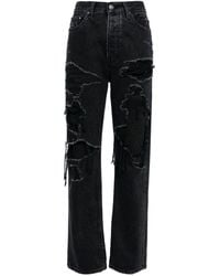 Amiri - Gerade Jeans im Distressed-Look - Lyst