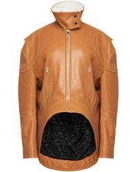 JW Anderson - Chaqueta de cuero con diseño curvo - Lyst