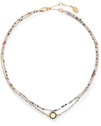 Bimba Y Lola - Necklace With Chain And Logo Stones - Lyst