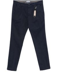 Manuel Ritz - Pleated Twill Chino Trousers - Lyst