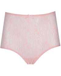 Laura Urbinati - Lace-Panelled Bow-Detail Briefs - Lyst