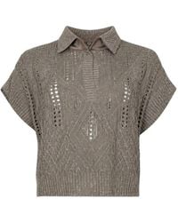 D.exterior - Polo En Maille Torsadée - Lyst