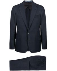 Polo Ralph Lauren Einreihiger Anzug mit Karomuster - Blau