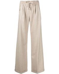Kiton - Wide-leg Cashmere Trousers - Lyst