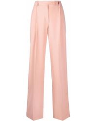 Alberta Ferretti - High-Waisted Wide-Leg Trousers - Lyst