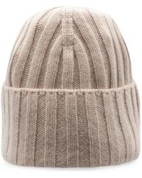Cruciani - Ribbed-Knit Cashmere Beanie Hat - Lyst