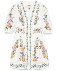 FARM Rio - Floral-Print Mini Dress - Lyst