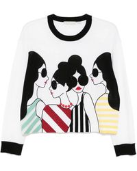 Alice + Olivia - Gleeson Pullover mit Gesicht - Lyst