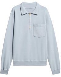Fortela - Yalep Zip Pocket Long-Sleeves Polo Shirt - Lyst
