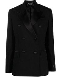 Versace - Barocco Jacquard Double-breasted Blazer - Lyst