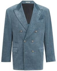 Brunello Cucinelli - Peaked-Lapel Blazer - Lyst