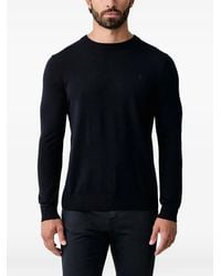 Trussardi - Logo-Embroidered Crew-Neck Sweater - Lyst