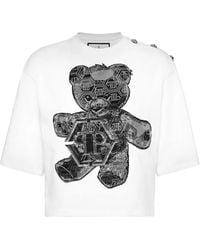 Philipp Plein - テディベア クロップドtシャツ - Lyst