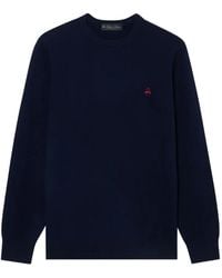 Brooks Brothers - Logo-Embroidered Lambswool Sweater - Lyst