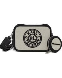 KARL LAGERFELD - Logo-Patch Shoulder Bag - Lyst