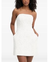 Bardot - Karoline Lace-Overlay Strapless Mini Dress - Lyst