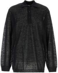 Y's Yohji Yamamoto - Long-Sleeve Polo Shirt - Lyst