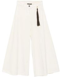 PHILIA LOFT - Tassel-Detail Wide-Leg Trousers - Lyst