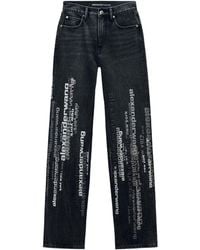Alexander Wang - Ez Logo-Print Jeans - Lyst