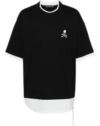 Mastermind Japan - Logo-embroidered Cotton T-shirt - Lyst