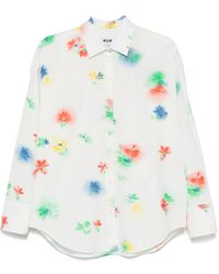 MSGM - フローラル シャツ - Lyst