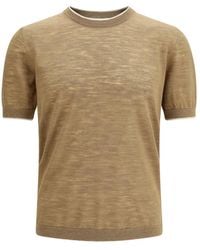 Brooksfield - Trimmed Short-Sleeved T-Shirt - Lyst