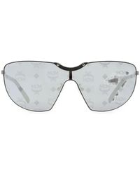 MCM - Monogram-Print Shield-Frame Sunglasses - Lyst