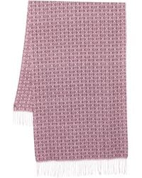 Liu Jo - Logo-Pattern Fringed Scarf - Lyst