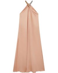 Stella McCartney - Chain Link-Detail Halterneck Gown - Lyst