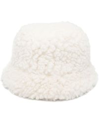 Prada - Logo-Plaque Wool-Blend Bucket Hat - Lyst