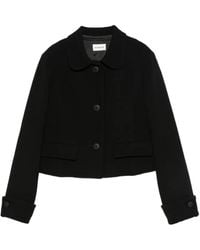 P.A.R.O.S.H. - Peter Pan-Collar Button-Up Jacket - Lyst