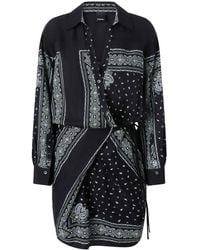 Pinko - Mesopotamia Dress With Side Tie Fastening - Lyst