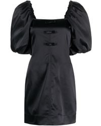 Ganni - Mini-jurk Met Strikdetail - Lyst