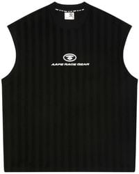 Aape By A Bathing Ape - Moonface Logo-Patch Panelled Tank Top - Lyst