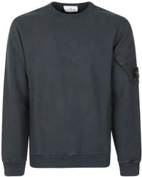 Stone Island - 6100015 Brushed Organic Cotton Fleece Sweatshirt - Lyst