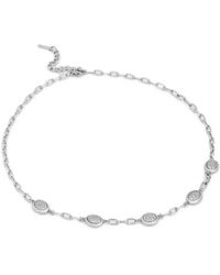 Trussardi - Crystal-Embellished Chain Necklace - Lyst