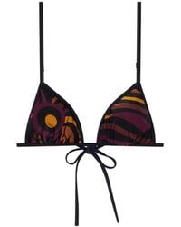 PUCCI - Marmo Print Bikini Top - Lyst