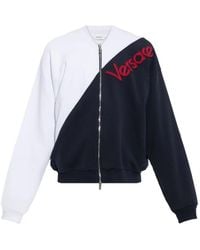 Versace - Pull À Logo Brodé Et Empiècements - Lyst