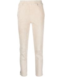 Arma - Cropped Skinny-Cut Leather Trousers - Lyst