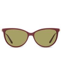 Ferragamo Eyewear - Lunettes De Soleil Gancini À Monture Papillon - Lyst