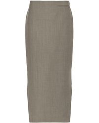 Givenchy - High-low Hem Wool Skirt - Lyst