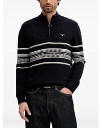 Barbour - Kepwick Striped Half-Zip Sweater - Lyst