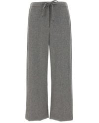 Max Mara - Drawstring Side-pocket Trousers - Lyst