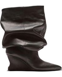 Balmain - Lockere Stiefeletten Mit Wedge-Absatz 75Mm - Lyst