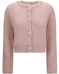 forte_forte - Chunky-Knit Button-Up Cardigan - Lyst