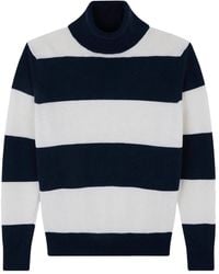 Paul & Shark - Turtleneck Striped Sweater - Lyst