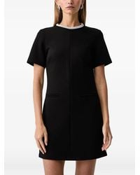 Silvian Heach - Crystal-Embellished Short-Sleeve Mini Dress - Lyst
