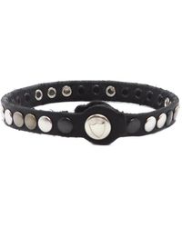 HTC - Stud-Embellished Leather Bracelet - Lyst