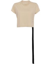 Rick Owens - Women Cropped Small Level T-shirt - Lyst