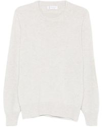 Brunello Cucinelli - Elbow-Patch Sweater - Lyst